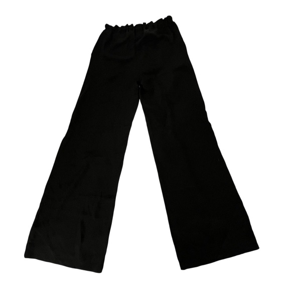 Joe Fresh Black Silk Wide Leg Palazzo Lounge Pants XS Minimalist - Picture 2 of 7